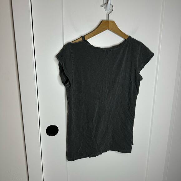 LNA Desert Crew Distressed Washed Gray Cotton T-shirt Size Small - Picture 5 of 5